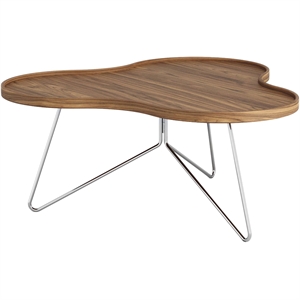 Swedese Flower Mono Soffbord 90x39 Krom/ Valnöt
