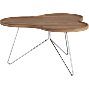 Swedese Flower Mono Soffbord 90x45 Krom/ Valnöt