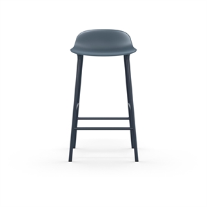 Normann Copenhagen Form Barstol H65 cm Blå/ Stål