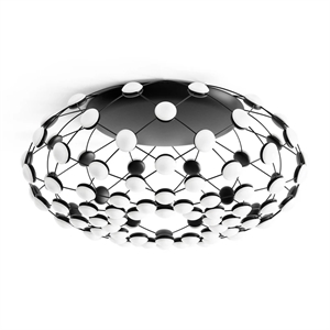 Luceplan Mesh Taklampa Ø72 Svart