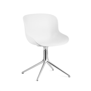 Normann Copenhagen Hyg Swivel Chair Aluminium/ Vit