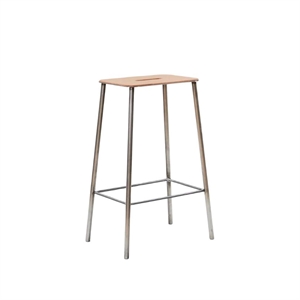 Frama Adam Pall H65 Rå Stål/Läder
