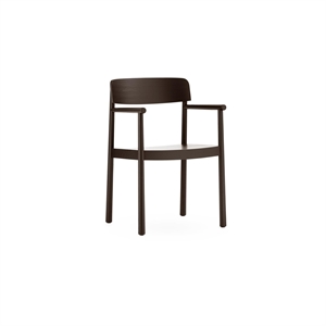 Normann Copenhagen Timb Matstol Med Armstöd Brun