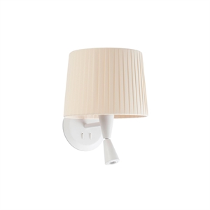 Faro SAMBA Vägglampa Matt Vit/ Beige