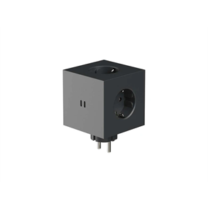 Avolt Square 2 Socket Stockholm Svart