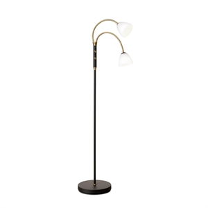 Halo Design Lucid Golvlampa 2-armad LED Opal Antik