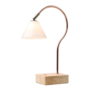 Halo Designfråga Bärbar Lampa Koppar/ Antik Mässing/ Opal