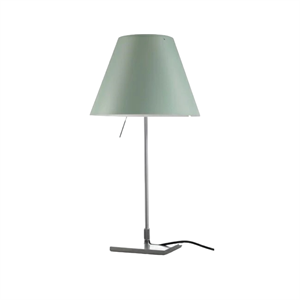 Luceplan Costanzina Bordslampa Aluminium M. Grön Lampskärm