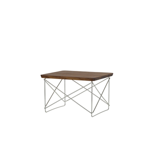 Vitra Occasional Table LTR Nattduksbord/Sidobord Mörk Valnöt/Rostfritt Stål