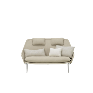 Vitra Slow Soffa Flocca 0650/ Beige 02/ Krom