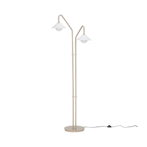 Hübsch Como Golvlampa Beige