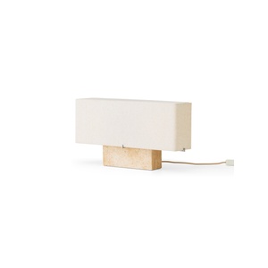 Audo Nonna Bordslampa H30 Travertin/ Sandfärgad