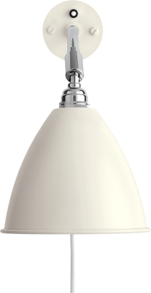 GUBI Bestlite BL7 Vägglampa Krom/ Matt Vit