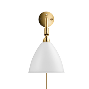 Bestlite BL7 Vägglampa Mat Vit & Mässing
