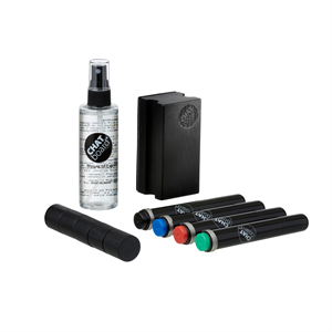 Chat Board Woody Starter Set för Brädor Svart Ek/ Svart/ Röd/ blå/ Grön