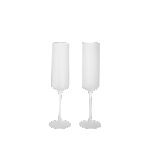 Ferm Living Ripple Champagne 15cl Set med 2 Frostad