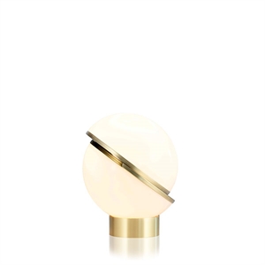 Lee Broom Mini Crescent Bordslampa Opal/Mässing