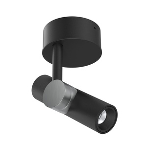 Linea Light Goose Vägglampa Ø14 Svart/ Borstat Nickel