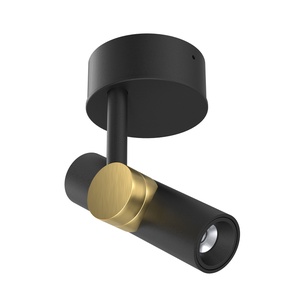 Linea Light Goose Vägglampa Ø14 Svart/ Guld