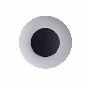 FontanaArte Lunaire Vägglampa Vit & Svart
