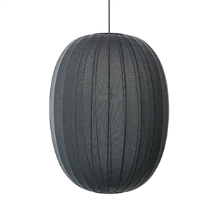 Made By Hand Knit-Wit Oval Pendel Svart Ø65
