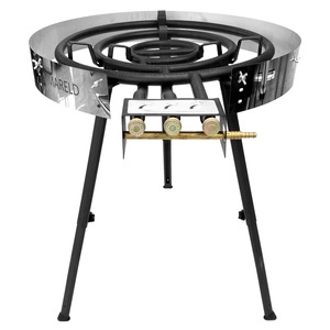 Mareld Gasbrännare Med 2 Ringar 78 cm Svart