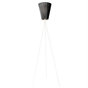 Northern Lighting Oslo Wood Golvlampa Vit Fot & Valgfri Skärm
