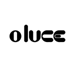 Logotyp Oluce - Designerlampor från Oluce