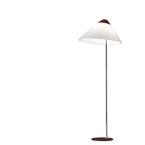 Pandul Opala MIDI Golvlampa Röd Topp, Röd Fot