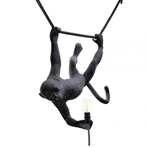 Seletti Monkey Swing Taklampa Svart Outdoor