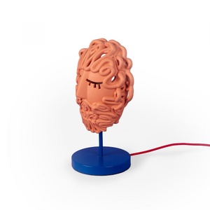 Seletti Magna Graecia Collection Ulysse Mask Bordslampa Terracotta/ Blå