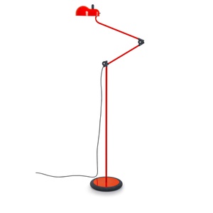 Stilnovo Topo Piantana Golvlampa Röd