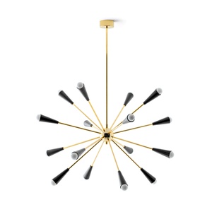 Stilnovo Sputnik Taklampa 16 Guld/ Svart