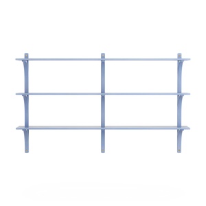 Swedese Levi Hylla 180 cm 3 Hyllor Mässing/ blå/ Ask