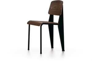 Vitra Standard Matstol Djupsvart/Mörk Ek