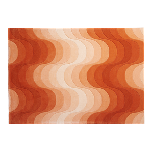 Verpan Wave Carpet Orange