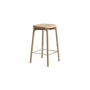 HAY Soft Edge 82 Barstol H65 Ek/Rostfritt Stål