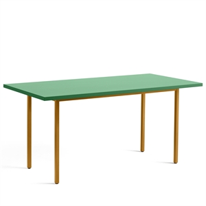 HAY Tvåfärgat Matbord L160 Ochre/Grön Mint