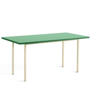 HAY Tvåfärgat Matbord L160 Elfenben/Grön Mint