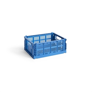 HAY Colour Crate Förvaringslåda Medium Elektrisk Blå