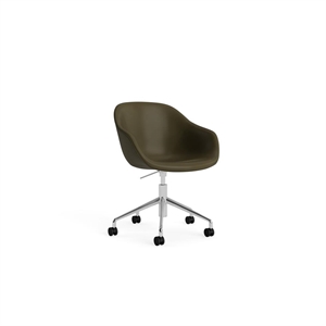 HAY AAC253 Snurrstol med Hjul Aluminium/Sense Forest