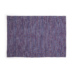 HAY Radiomatta 140x200 Röd/ Blå