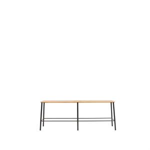 Frama Adam Bänk L120 Svart/Ek