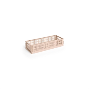 HAY Colour Crate Förvaringslåda Mini Avlång Puder