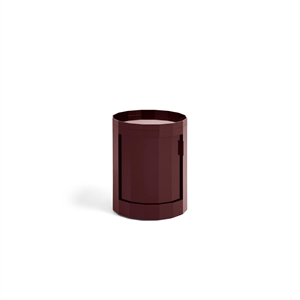 HAY Facet Skåp Låg Burgundy