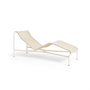 HAY Palissade Cord Chaise Logue Krämfärgad Vit