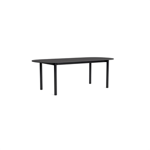 HAY Annex Oblong Matbord L220 Mörkgrå/ Svart Ek