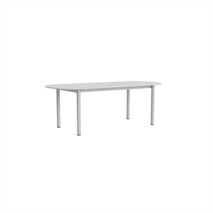 HAY Annex Oblong Matbord L220 Molngrå/ Aluminium