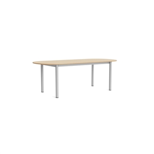 HAY Annex Oblong Matbord L220 Lackerad Ek/ Aluminium