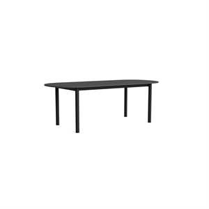 HAY Annex Oblong Matbord L220 Mörkgrå/Antracitgrå